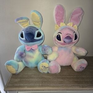 Disney Stitch & Angel 2020 Easter Plush Set